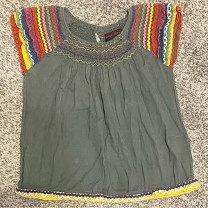 Antik Batik Toddler Girl Blouse. Size 6.